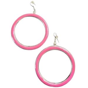 Pink Hoop Earrings
